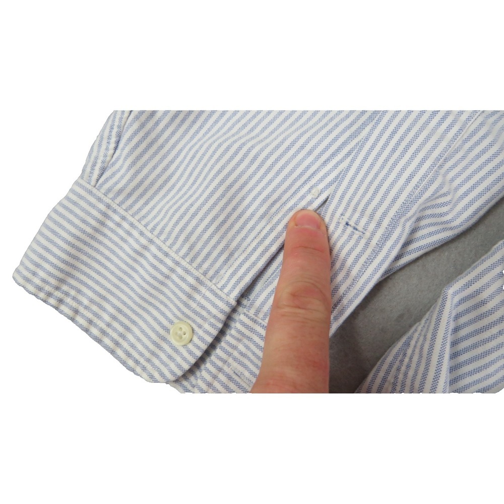 Ralph Lauren XXL Blue Stripe Classic Fit Button Down Shirt Pony Logo - Picture 5 of 9